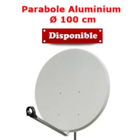 Parabole en Aluminium 100 cm (98 x 90 cm) - Gris clair